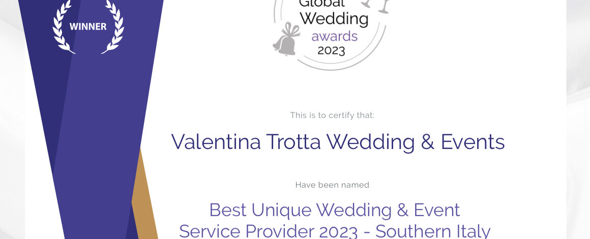 Premio Wedding Planner Sud Italia